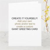 自分で巨大なグリーティングカードを作成 カード (黄色い花)