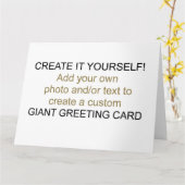 自分で巨大なグリーティングカードを作成 カード (黄色い花)