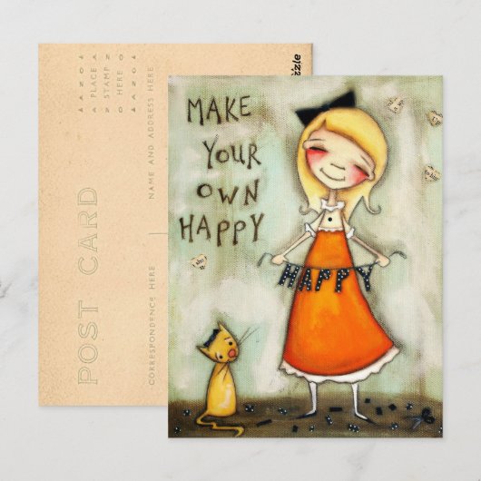 自分で幸せにする – はがき (正面/裏面)