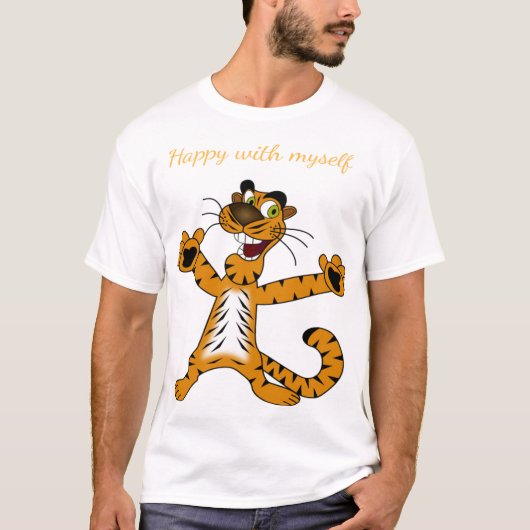 自分で幸せ Tシャツ (正面)