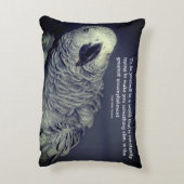 自分で引用文かわいいオ感動的ウム  アクセントクッション (裏面(縦))