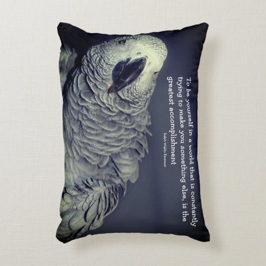 自分で引用文かわいいオ感動的ウム アクセントクッション (正面(垂直))