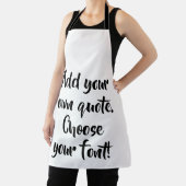 自分で引用文 パーソナライズされた エプロン (インサイチュ)