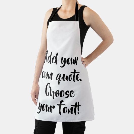 自分で引用文 パーソナライズされた エプロン (インサイチュ)