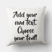 自分で引用文 パーソナライズされた クッション (裏面)