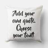 自分で引用文 パーソナライズされた クッション (正面)