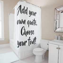 自分で引用文 パーソナライズされた シャワーカーテン