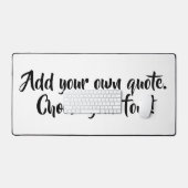 自分で引用文 パーソナライズされた デスクマット (キーボード&マウス)