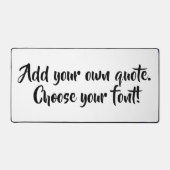 自分で引用文 パーソナライズされた デスクマット (正面)