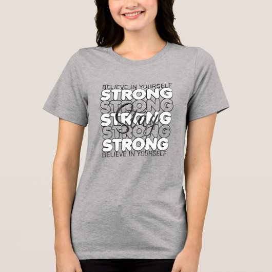 自分で強信じく過ごす トライブレンドＴシャツ (正面)