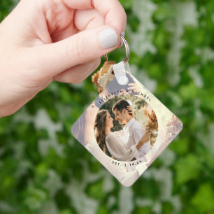 自分で思い出せるカスタム写真結婚を作る キーホルダー