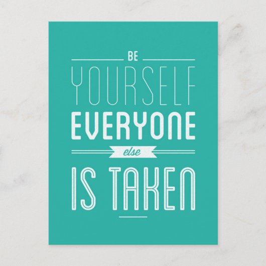 自分で感動的引用文はがき ポストカード (正面)