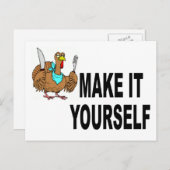 自分で感謝はがき招待状 インビテーションポストカード (正面/裏面)