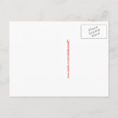 自分で感謝はがき招待状 インビテーションポストカード (裏面)