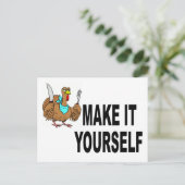 自分で感謝はがき招待状 インビテーションポストカード (スタンド正面)