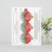 自分で折り畳み可能なチキンクリスマスオーナメントを作る (スタンド正面)