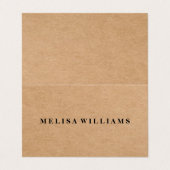 自分で折り畳んだエレガントQRコー素朴ドを作成 名刺 (外部フラット)