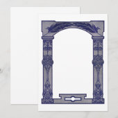 自分で招待状を作ろう - ギリシャ・ローマ風 招待状 (正面/裏面)