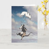 自分で挨拶を書いて カード (黄色い花)