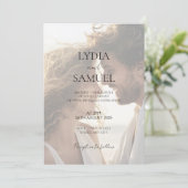 自分で撮った写真の結婚式招待状をアップロード 招待状 (スタンド正面)