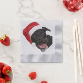 自分で撮影した写真のクリスマスパーティーペーパーナプキン 縁ありカクテルナプキン (インサイチュ)