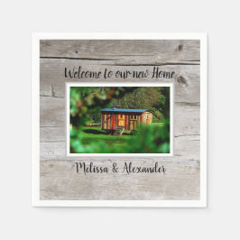 自分で新しいホーム引っ越し祝いパーティーパーティーを作成 スタンダードカクテルナプキン