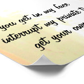 自分で日没の俳句を手に入れる ポスター (角)