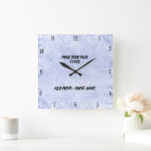 自分で時計を作る スクエア壁時計 (ホーム)