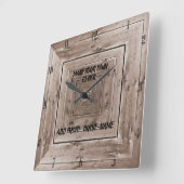 自分で時計を作る スクエア壁時計 (傾斜)