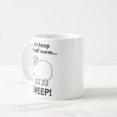 自分で暖かくしていられる羊 コーヒーマグカップ (正面左)