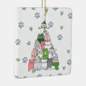 自分で毛皮の小さなクリスマスを過ごせ！ セラミックオーナメント (右)