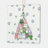自分で毛皮の小さなクリスマスを過ごせ！ セラミックオーナメント (左)