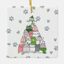 自分で毛皮の小さなクリスマスを過ごせ！ セラミックオーナメント