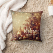 自分で温かいクリスマスキャンドルを作る クッション (ブランケット)