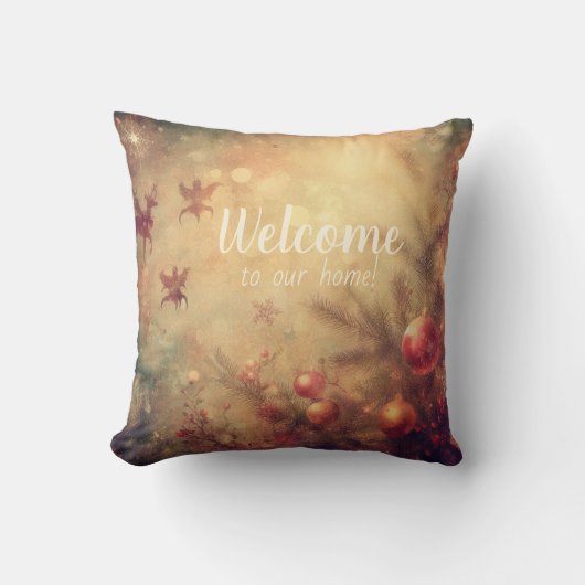 自分で温かいクリスマスバウアーを作る クッション (正面)