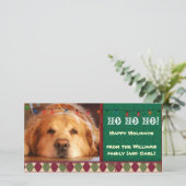 自分で犬の写真のホリデーカードを行う シーズンカード (スタンド正面)