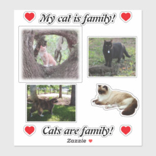 自分で猫シールを作って猫好きテンプレート シール