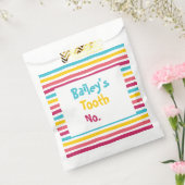 自分で番号ストライプのキャンディキッズティースバッグ フェイバーバッグ (封をした状態)