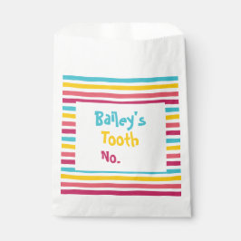 自分で番号ストライプのキャンディキッズティースバッグ フェイバーバッグ