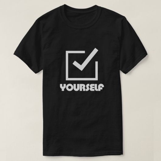 自分で確認 Tシャツ (デザイン正面)