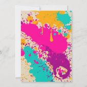 自分で絵を描く陶芸の誕生日パーティー招待状 招待状 (裏面)