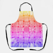 自分で織り上げカラフルる エプロン (正面)