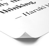 自分で考えする方法 – 村上引用文 ポスター (角)