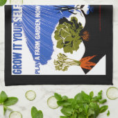 自分で育てる～農場の庭を今すぐ植える キッチンタオル (折り畳み)