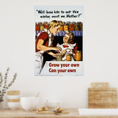 自分で育て、自分で育てる ポスター (キッチン)