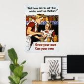 自分で育て、自分で育てる ポスター (ホームオフィス)