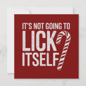 自分で舐めるわけないだろ 攻撃的で皮肉な シーズンカード (正面)