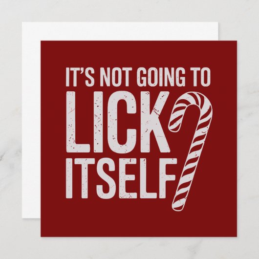 自分で舐めるわけないだろ 攻撃的で皮肉屋 招待状 (正面/裏面)