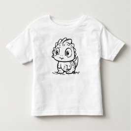 自分で色をつけろ！ トドラーTシャツ