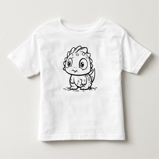 自分で色をつけろ！ トドラーTシャツ (正面)